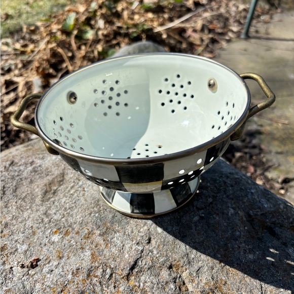 Mackenzie Childs Courtly Check Small Colande - Picture 2 of 5